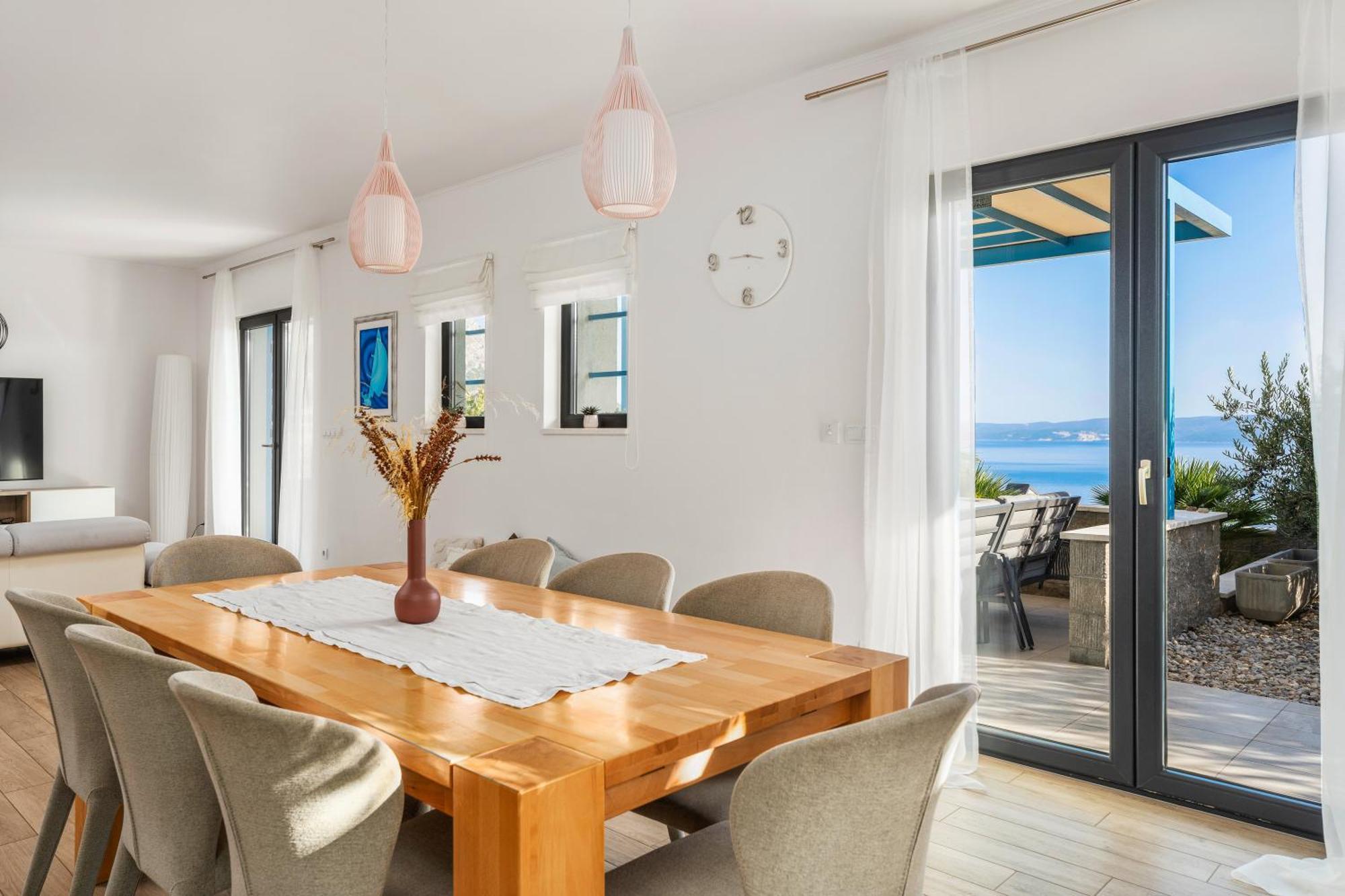 Villa Allegra With 32Msq Heated Pool, 300M Far From Sandy Beaches, Open Sea View Omis Ngoại thất bức ảnh