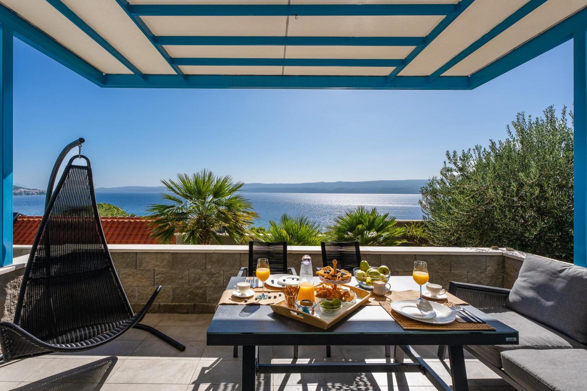 Villa Allegra With 32Msq Heated Pool, 300M Far From Sandy Beaches, Open Sea View Omis Ngoại thất bức ảnh