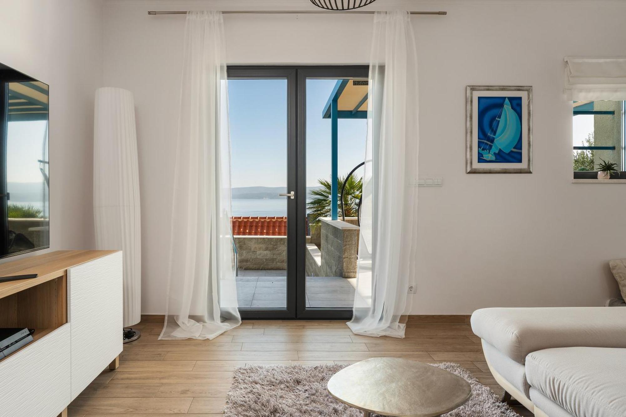 Villa Allegra With 32Msq Heated Pool, 300M Far From Sandy Beaches, Open Sea View Omis Ngoại thất bức ảnh